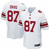 Nike Men & Women & Youth Giants #87 Davis White Team Color Game Jersey,baseball caps,new era cap wholesale,wholesale hats